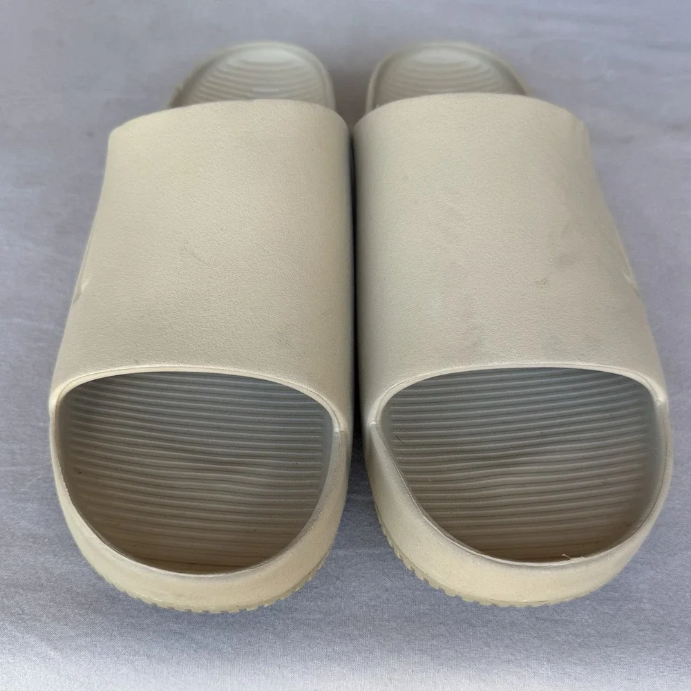 Size 12 - Nike Calm Slide Unisex Casual Slides Slipper Gym Swim Khaki FD4116-201